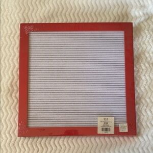 Red Framed Letter Board